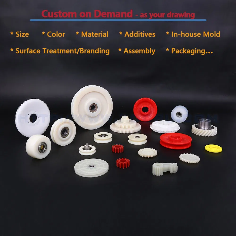 Customized Injection Mould Solid Nylon Plastic Bearing Rollers