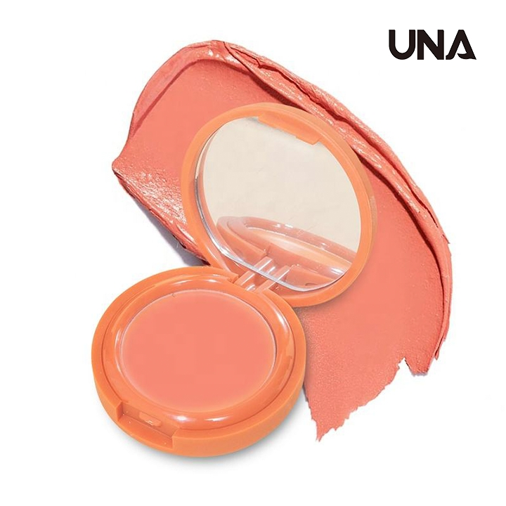 Natural-Looking Flush Private Label Vegan Blusher with Mirror Cream Highlight Blush and Highlighter Palette Luxury Blush