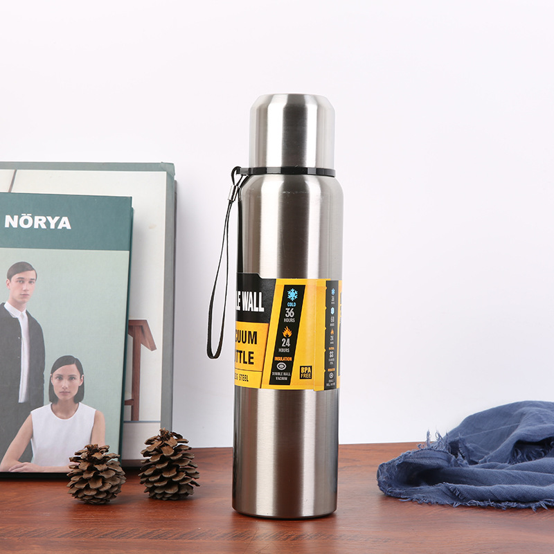 Thermal Insulation Travel Portable Vacuum Stainless Steel Double Wall Water Pot Kettle