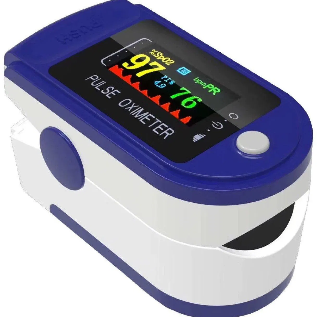 The LED Screen Displays The Fingertip SpO2 of The Pulse Oximeter. The Finger Pulse Oximeter Monitors The Pulse Oximeter Lk87, Lk88, Lk89