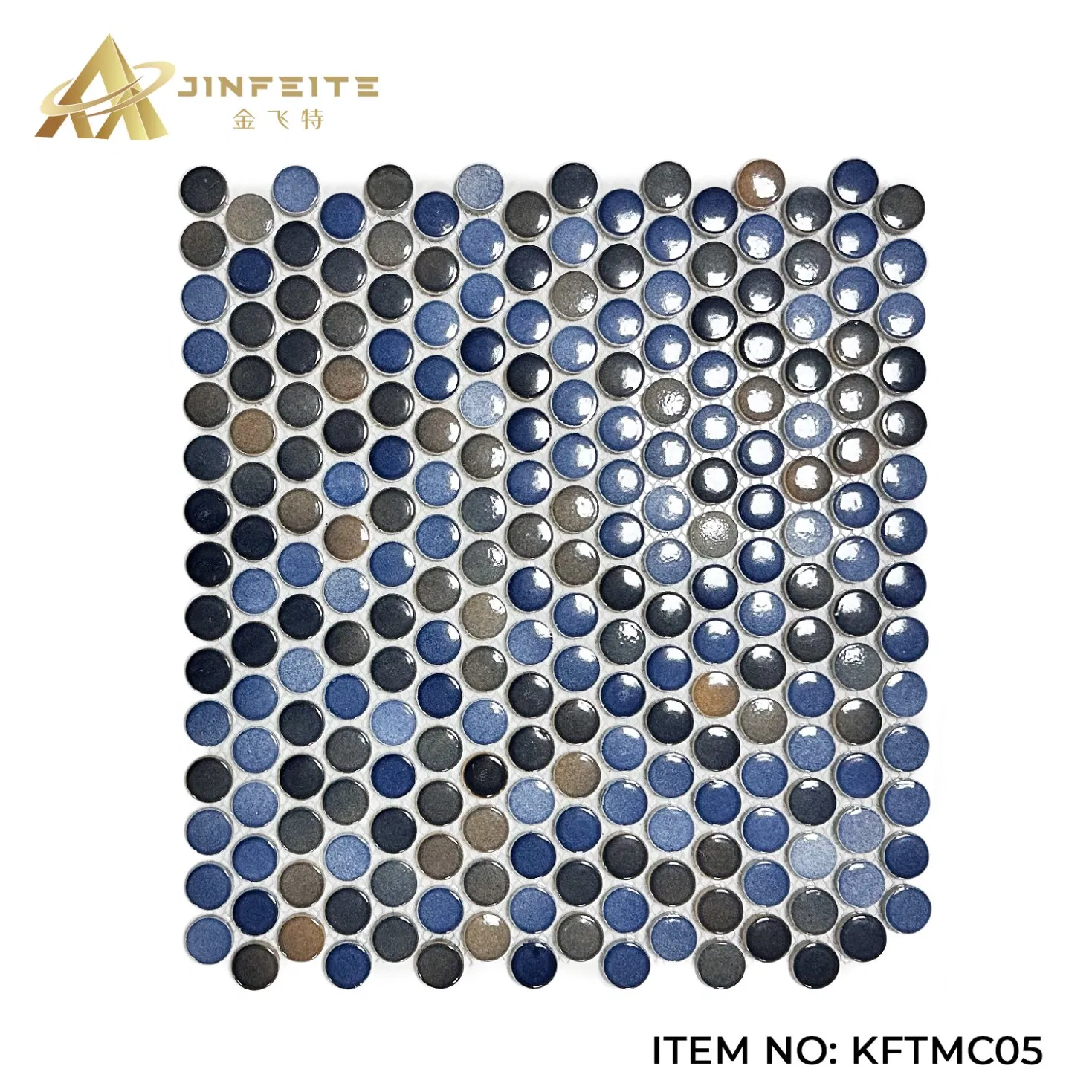 Glossy Surface Porcelain Mosaic for Bathroom Wall Decor Best Price for Resell