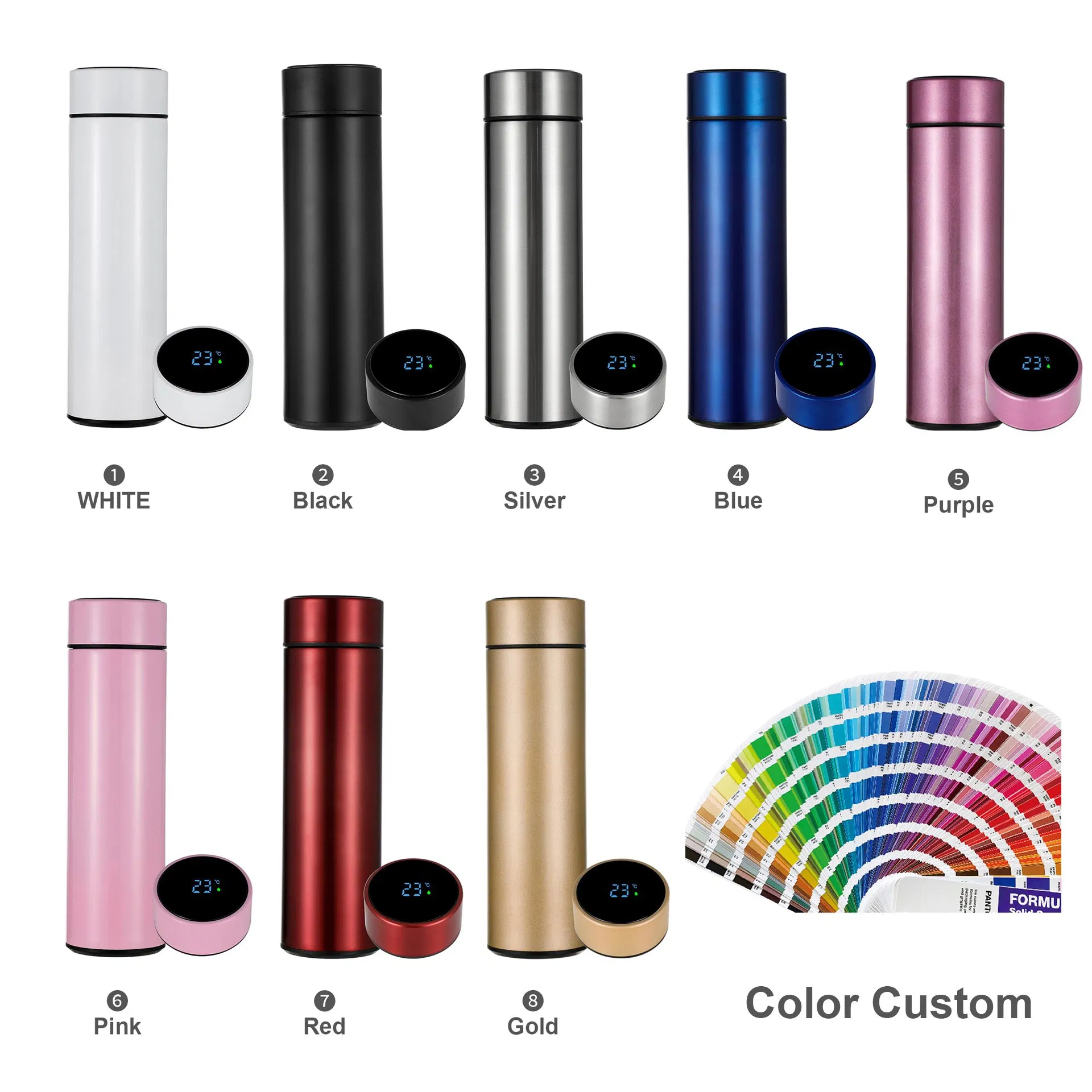 Wholesale Vacuum Smart Constant Temperature Water Bottle Customized Logo Thermal Bottle
