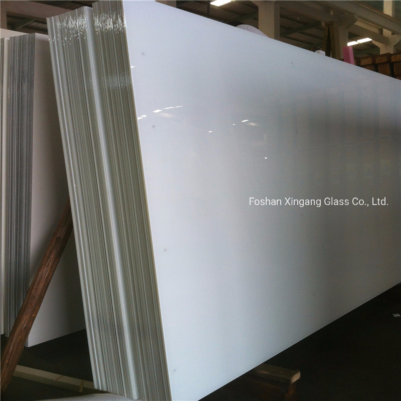 China Pure White Lacobel Glass Back Painted Glass