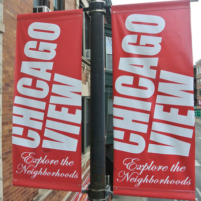 Outdoor Street Pillar Election Lamp Pole Ad Printing Poster Banner Fixing Hardware