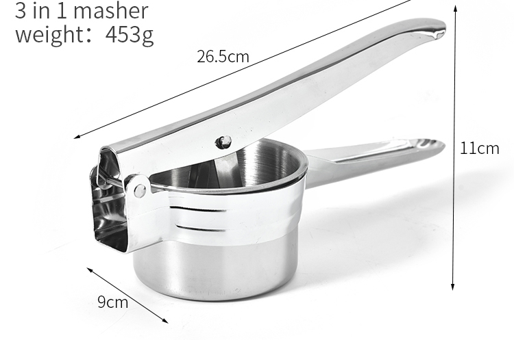 Home Using Sets Multi-Functional Tools Masher 3 Interchangeable Fineness Discs Potato Ricer