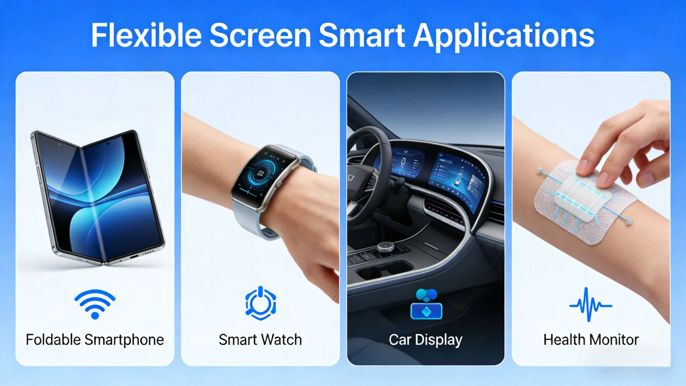 6.7inch Flexible Touch Screen Custom 1080*2412 Resolution Mipi Interface OEM/ODM Service