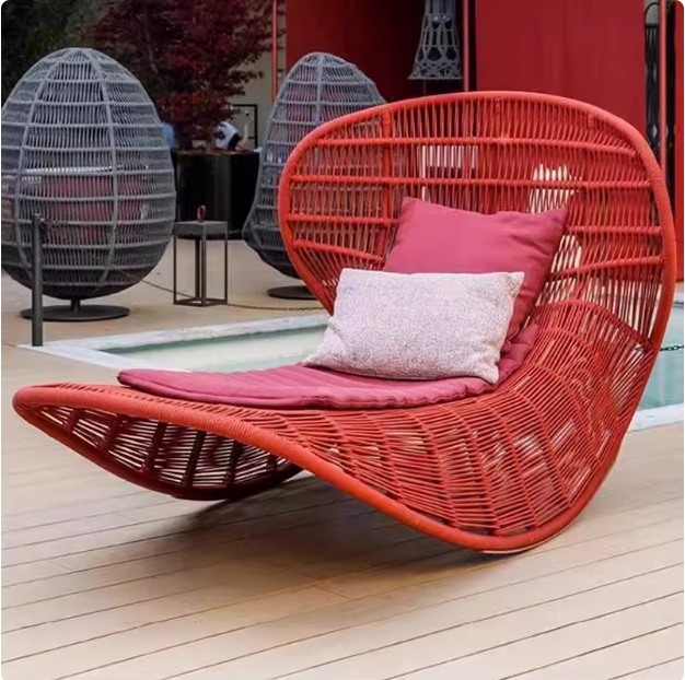 Диван-кровать садовый ротанг водонепроницаемый балкон патио