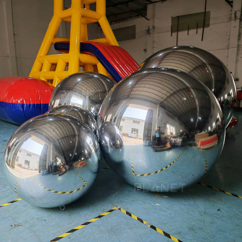 Event Decoration Large Reflective Mirror PVC Inflatable Mirror Sphere for Display