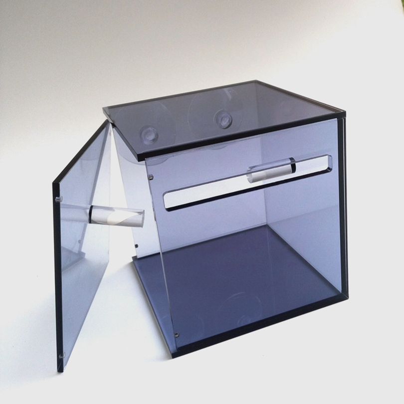 Custom Square Acrylic Toilet Paper Towel Holder Waterproof Tissue Box for Bathroom