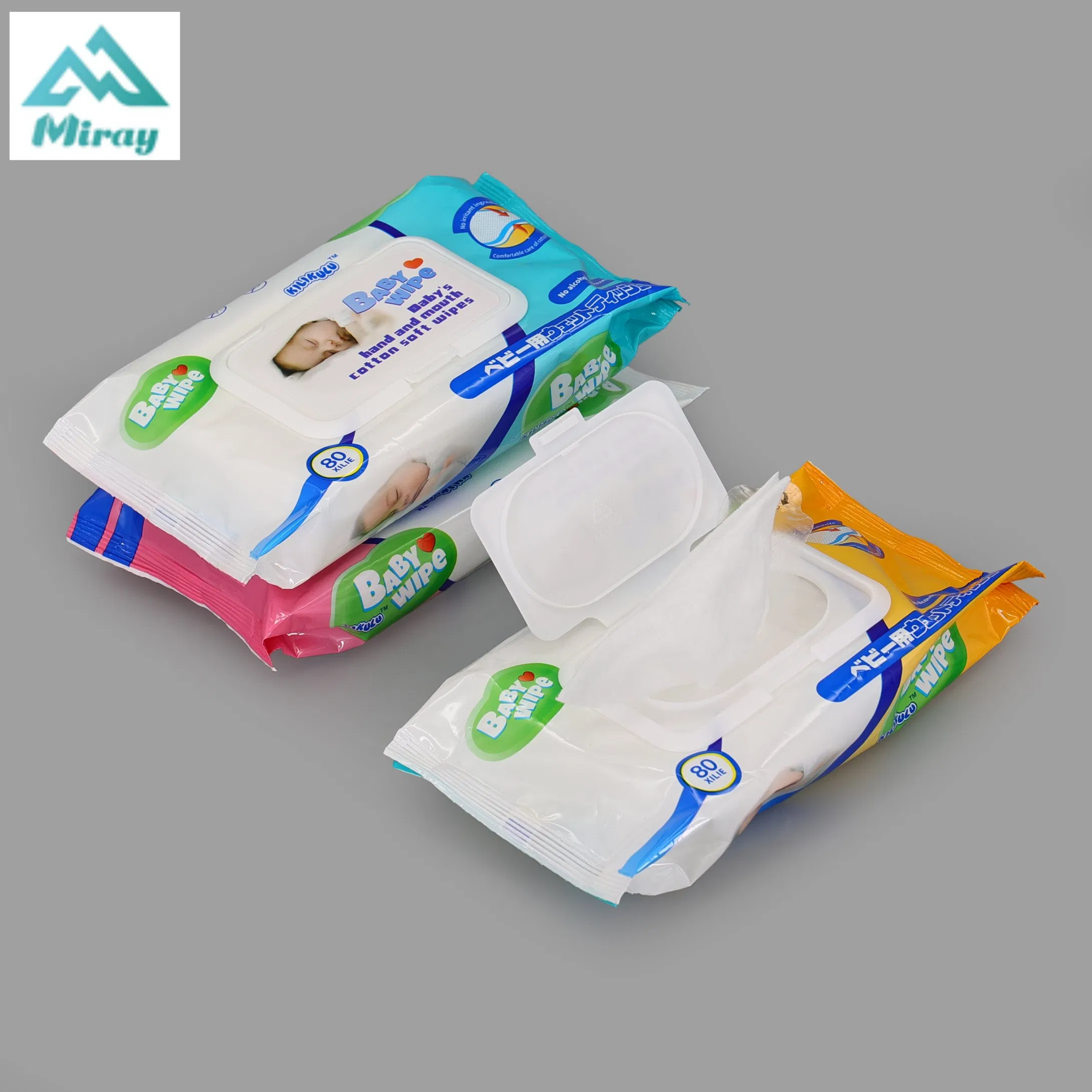 Free Samples Custom Logo 80PCS Cleaning Baby Wet Wipes Unscented 99.9 Pure Wet Wipes Wholesale Baby Wipes