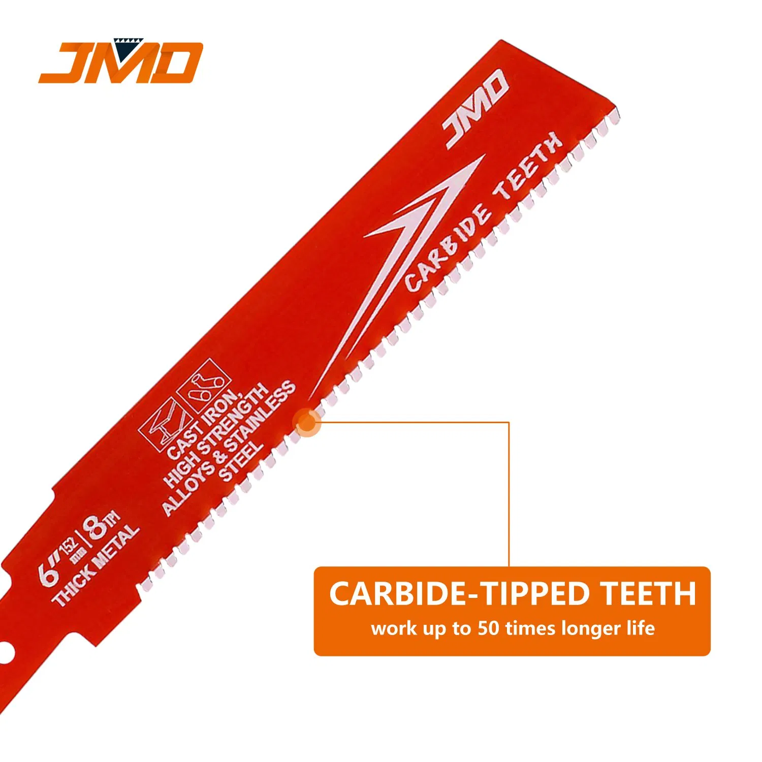 6 Inch 152mm 8t Carbide Reciprocating Saw Blade for Thick Metal