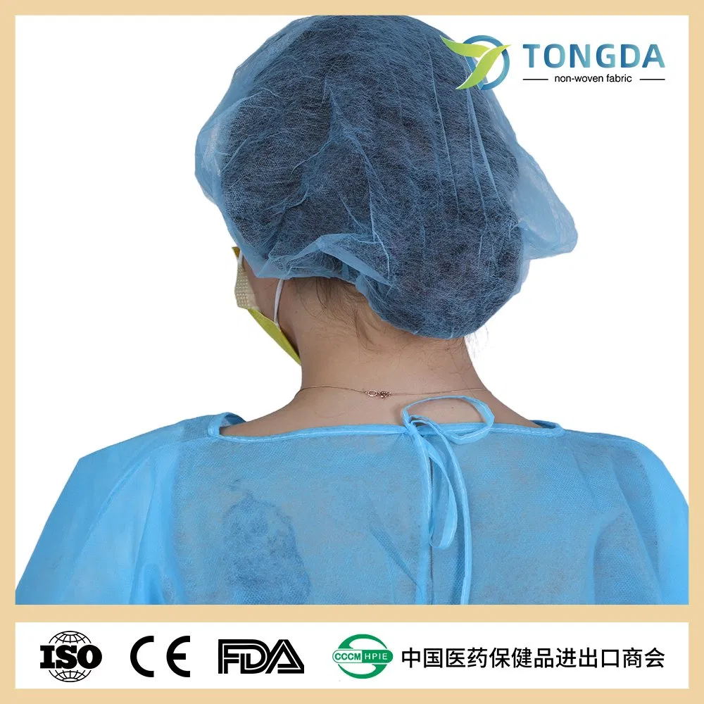 Soft Non-Woven Disposable Bouffant Cap for Hospital/Healthcare/Beauty/Lab/Hygiene/Food Industry/Factory/Wholesale