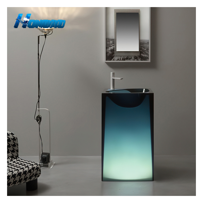 Зеленая раковина из смолы, напольная