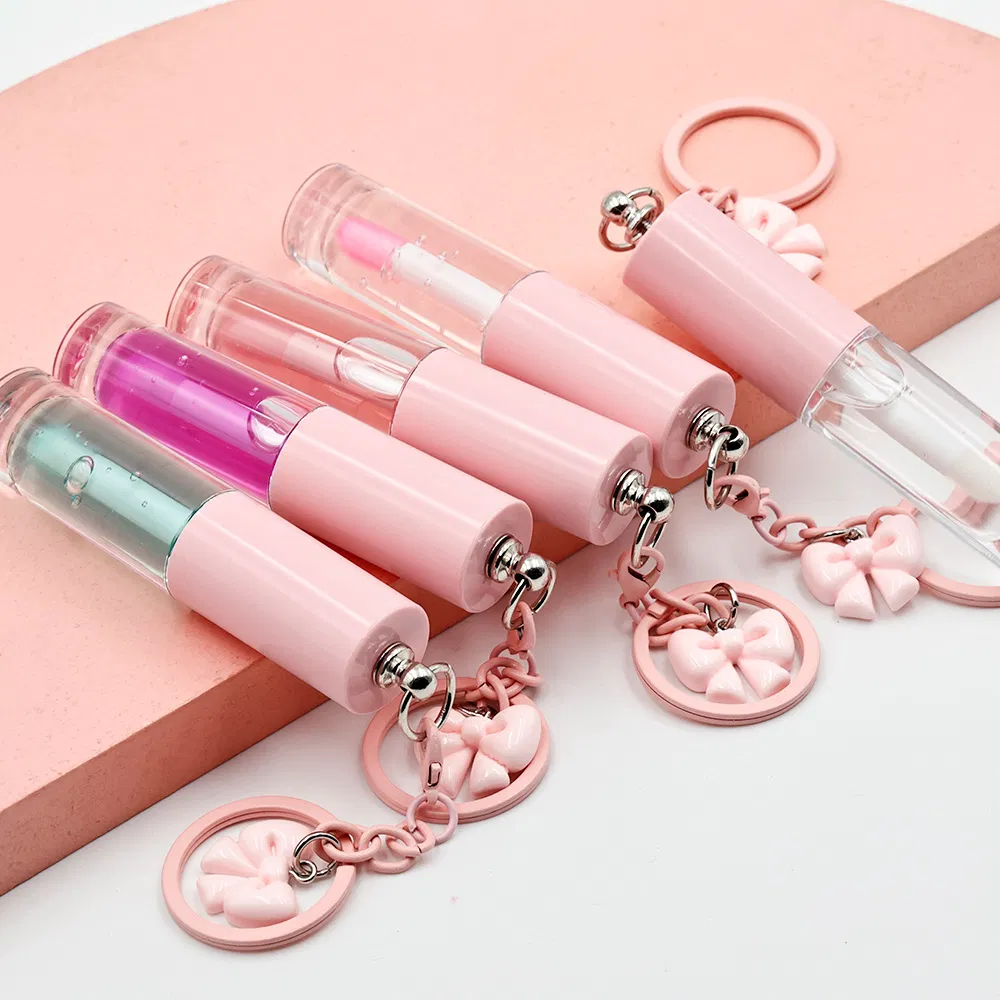 30 Color Keychain Fruit Lip Oil Private Label Custom Logo Lip Plumper Gloss Lip Gloss