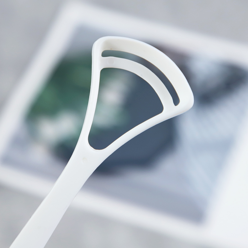 Dental Clean Personal Oral Hygiene Plastic Tongue Cleaning Brush Rubber Tongue Scraper