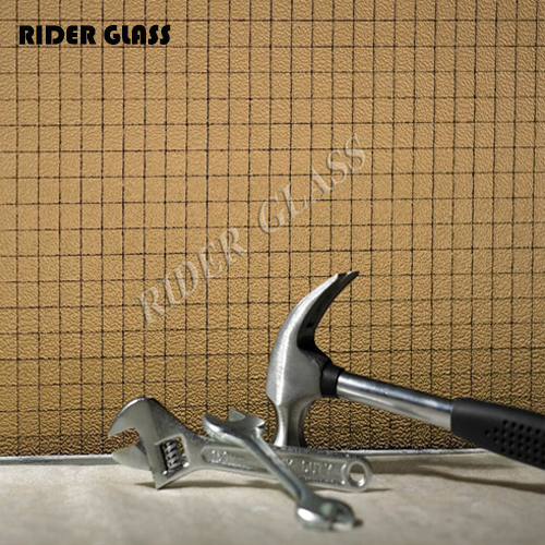 Safety 6mm Clear/Green/Bronze Nashiji Wired Glass