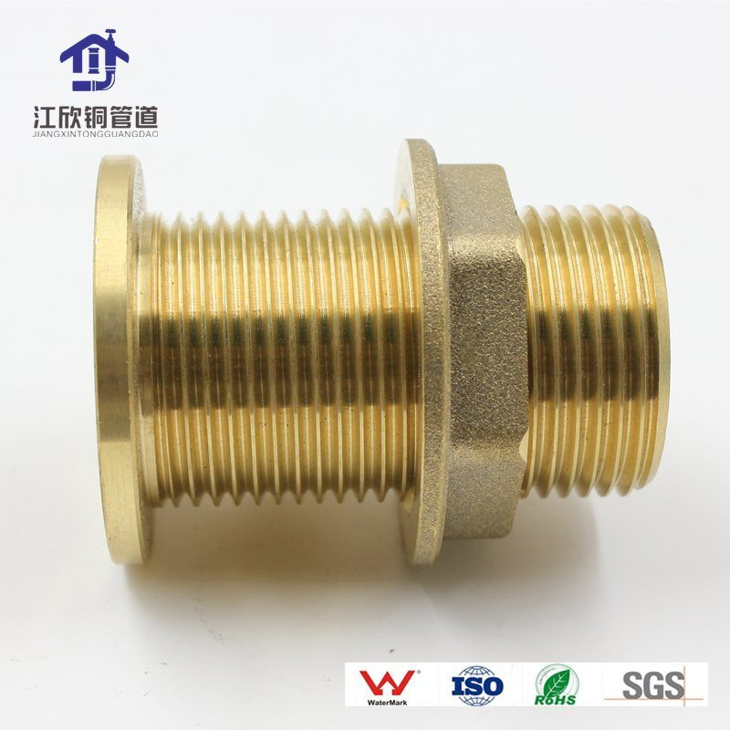 Lead-Free No-Pb Brass Double Thread Nipple Joint Union OEM Coupling Fittings