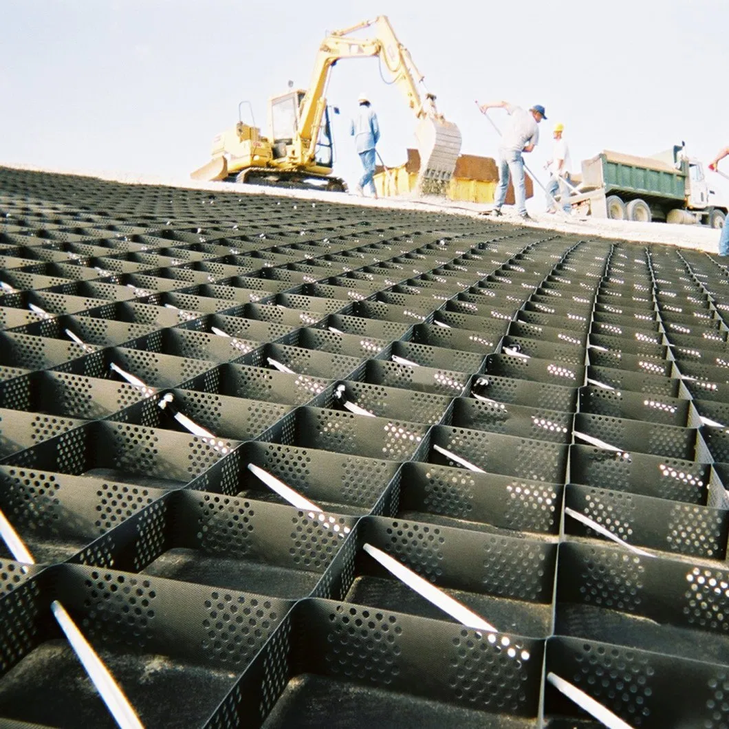 Green Honeycomb Gravel Stabilizer Products Geocell
