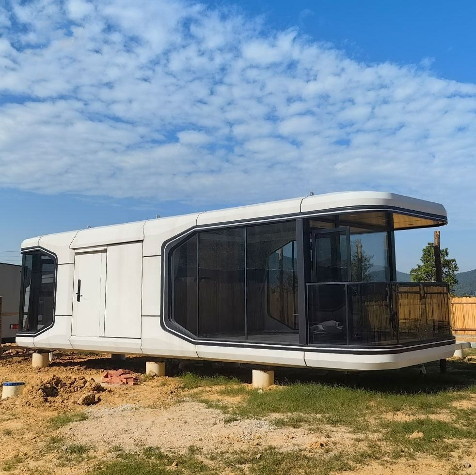 Outdoor Popular Mobile Prefab House Tiny House Capsule Cabin Office Pod Apple Cabin