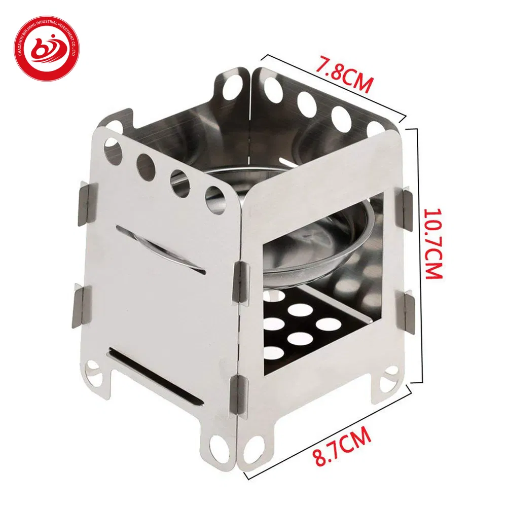 Hiking Accessories Camping Stove Outdoor Titanium Camping Alcohol Tray Portable Portable Folding Portable Wood Stove Camping