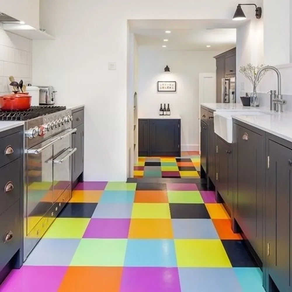 Lingding OEM ODM Custom Anti-Static Rubber Covering Floor Tile