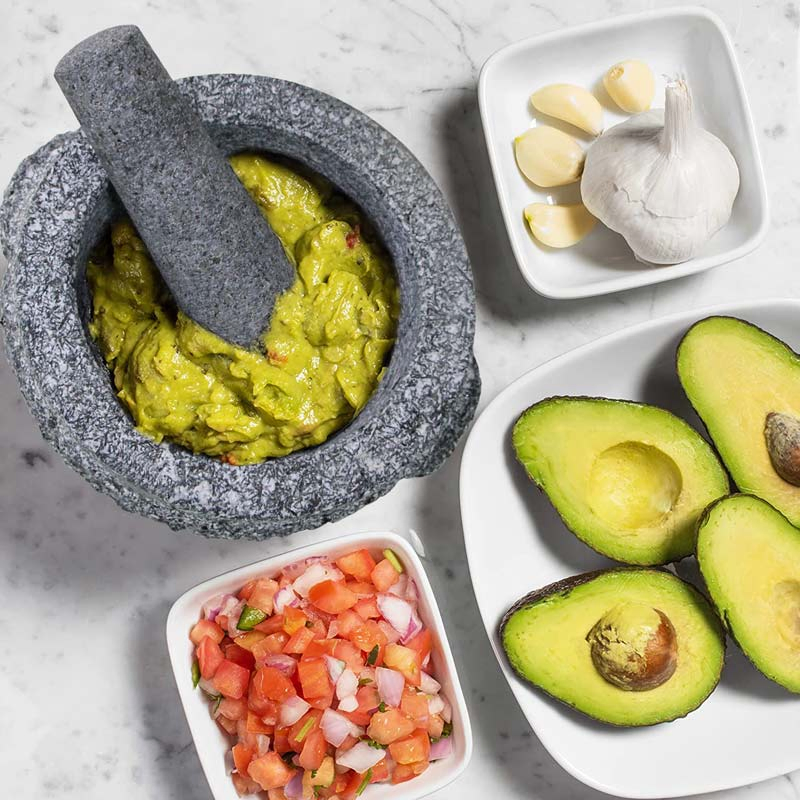 Ступка и пестик из гранита 13x8 см