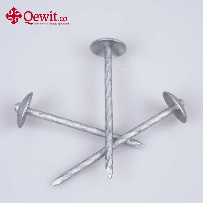 Reliable Electro Galvanized Umbrella Head Roofing Nails for Every Roofing Need