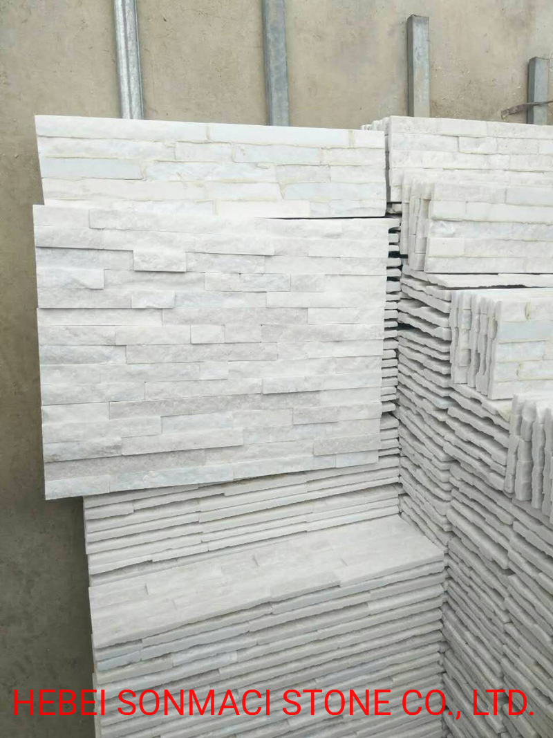 White Quart Natural Stone Cladding