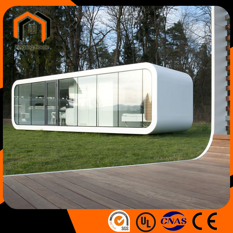Movable Prefabricated House Modular Office Pod Steel Structure Prefab Homes Tiny House Folding Portable Apple Cabin