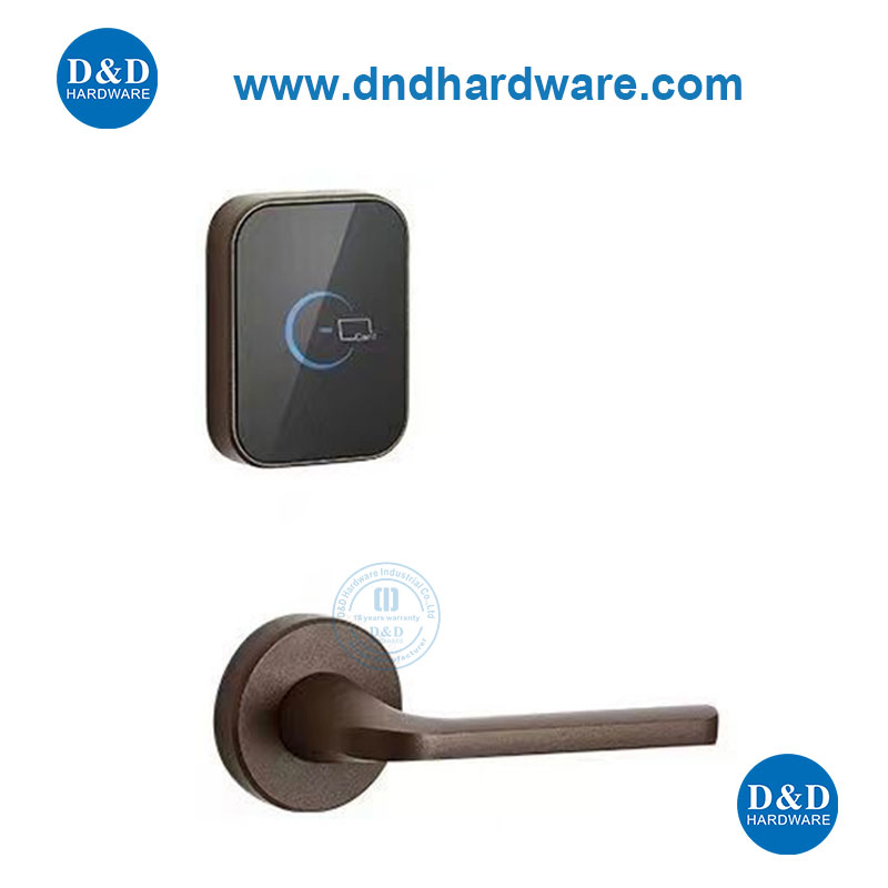 Casting Zinc Alloy Electronic Card Lever Handle Apartment Hotel Door Lock