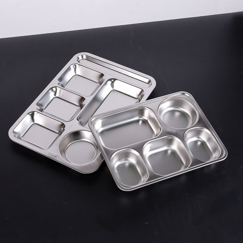 Durable SUS 304 Stainless Steel Dinner Plates