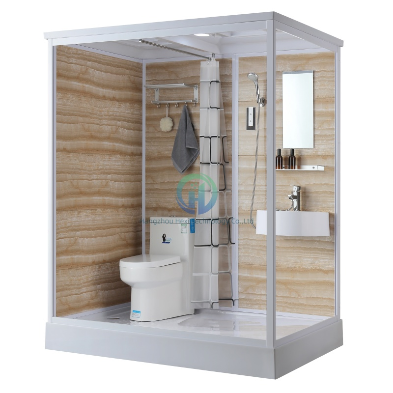 Compact Prefab House with Integrated Toilet and Shower Solutions