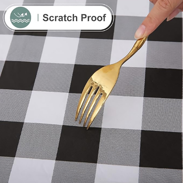 Customized Gingham Table Cloth for Outdoor Picnic Checkered Tablecloth Rectangle