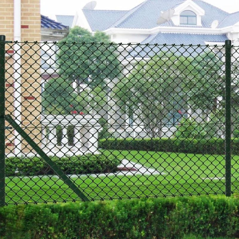 High Quality PVC Coated Green Chain Link Fence