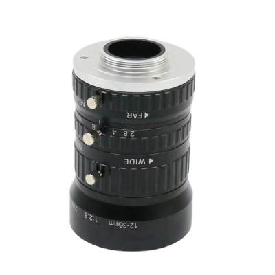 10MP 12~36mm 2/3" 11mm F2.8 C-Mount Zoom Industrial Camera Machine Vision Lens