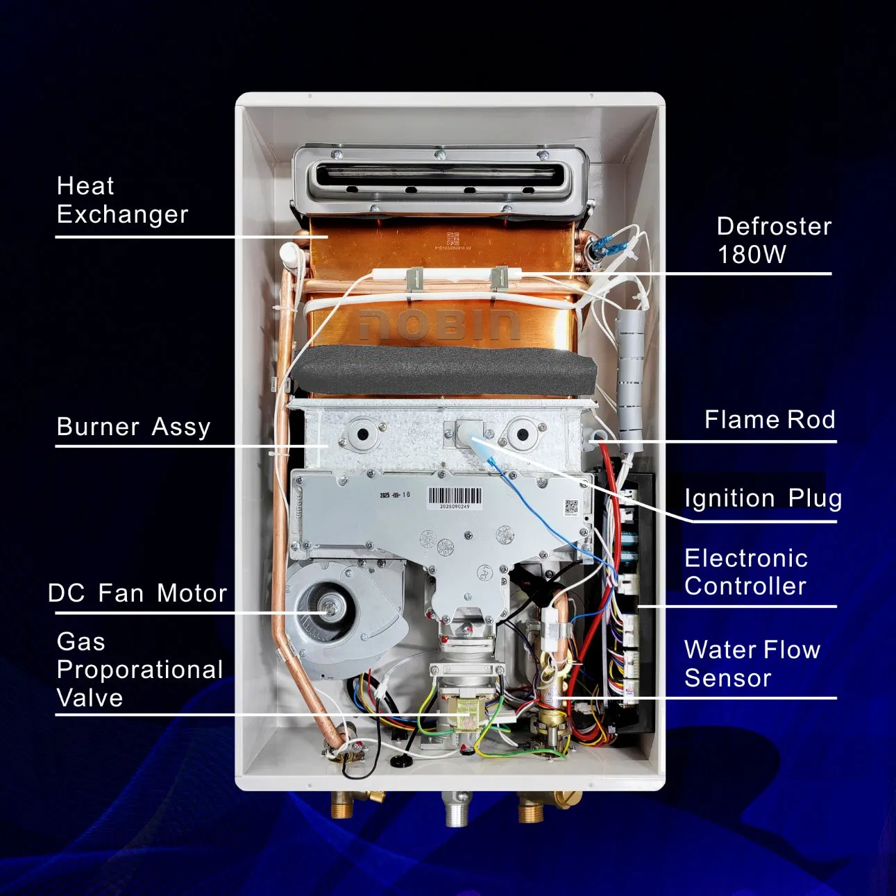 Outdoor Forcedexhaut Gas Water Heater: 16L Capacity Ideal for Home Use