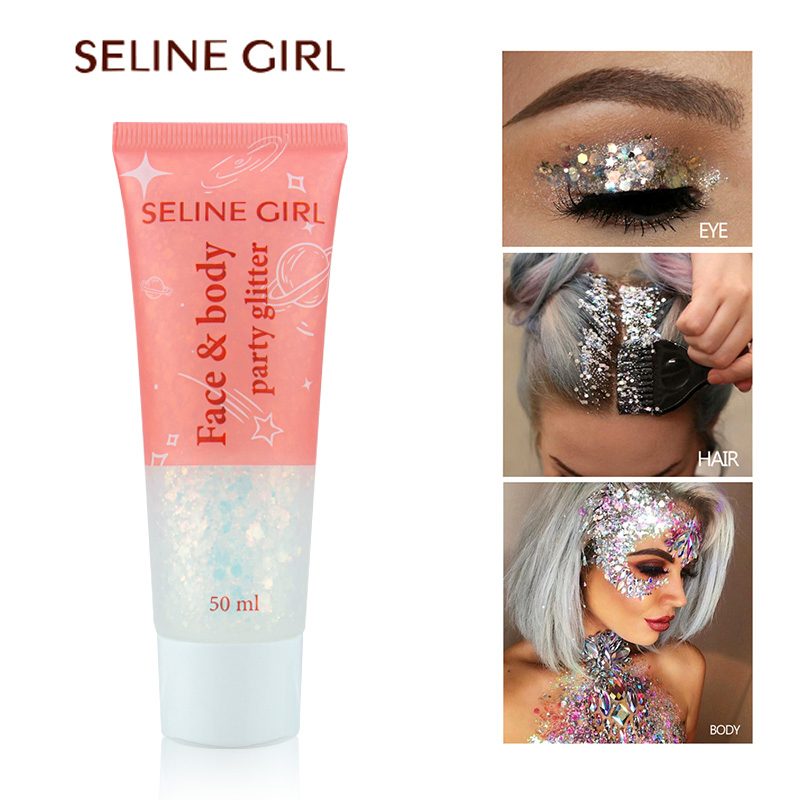 Seline Girl 50ml Nightclub Performance Stage Makeup Eyeshadow Liquid Glitter