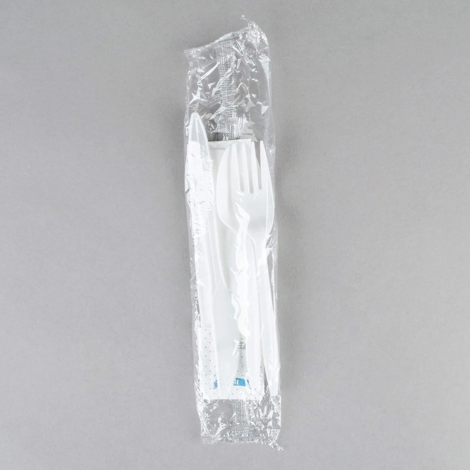 Medium Weight Wrapped White Plastic Cutlery