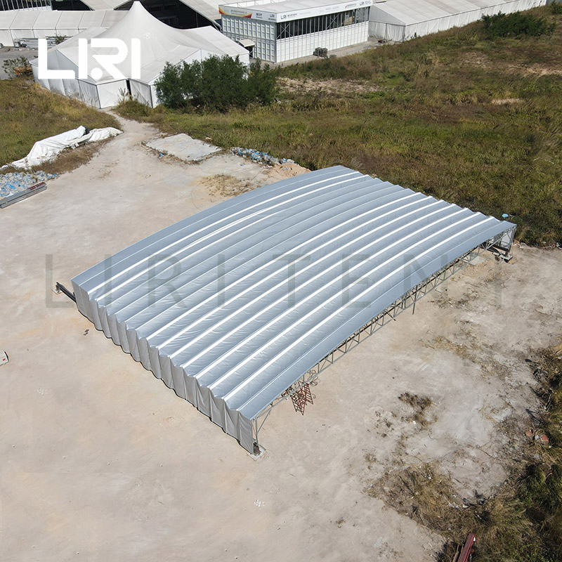 Movable Fabricated Electric Sliding Shed Mobile Awning Channel Hanging Tent