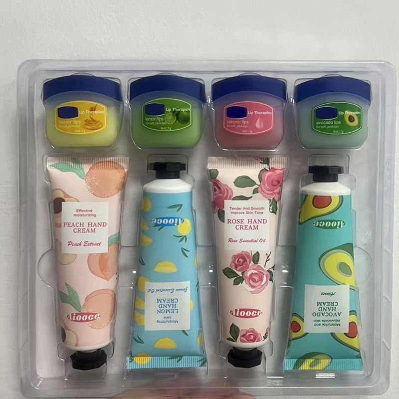 Aiooce Deep Moisturizing Nourishing Repair Lip Mask Hand Cream Set