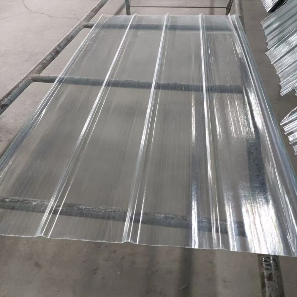 Durable Fiberglass Reinforced Polyester Translucent Corrugated Panel FRP Corrugated Plates
