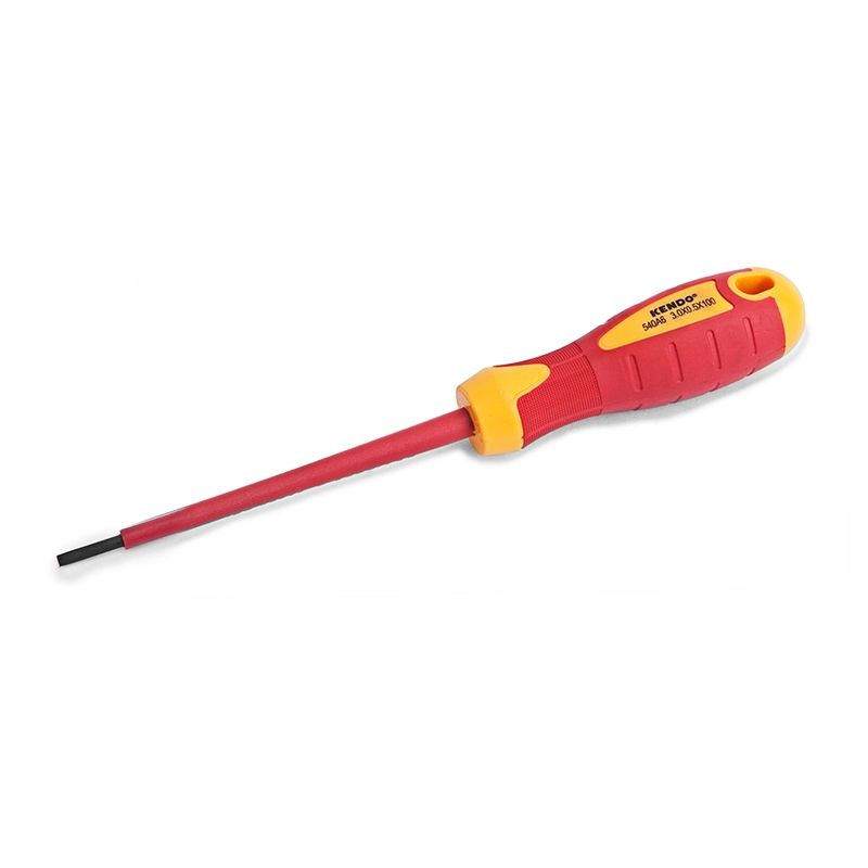 Kendo Magnetic Slotted Screwdrivers with Ergonomic Comfort-Grip Handle