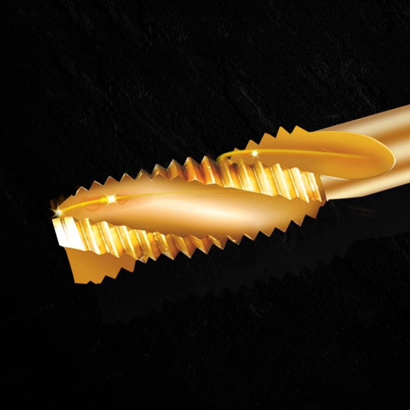 Spiral Fluted Tap Unc1~Unc5 Unf Machine Tap with Tin Spiral Fluted Taps