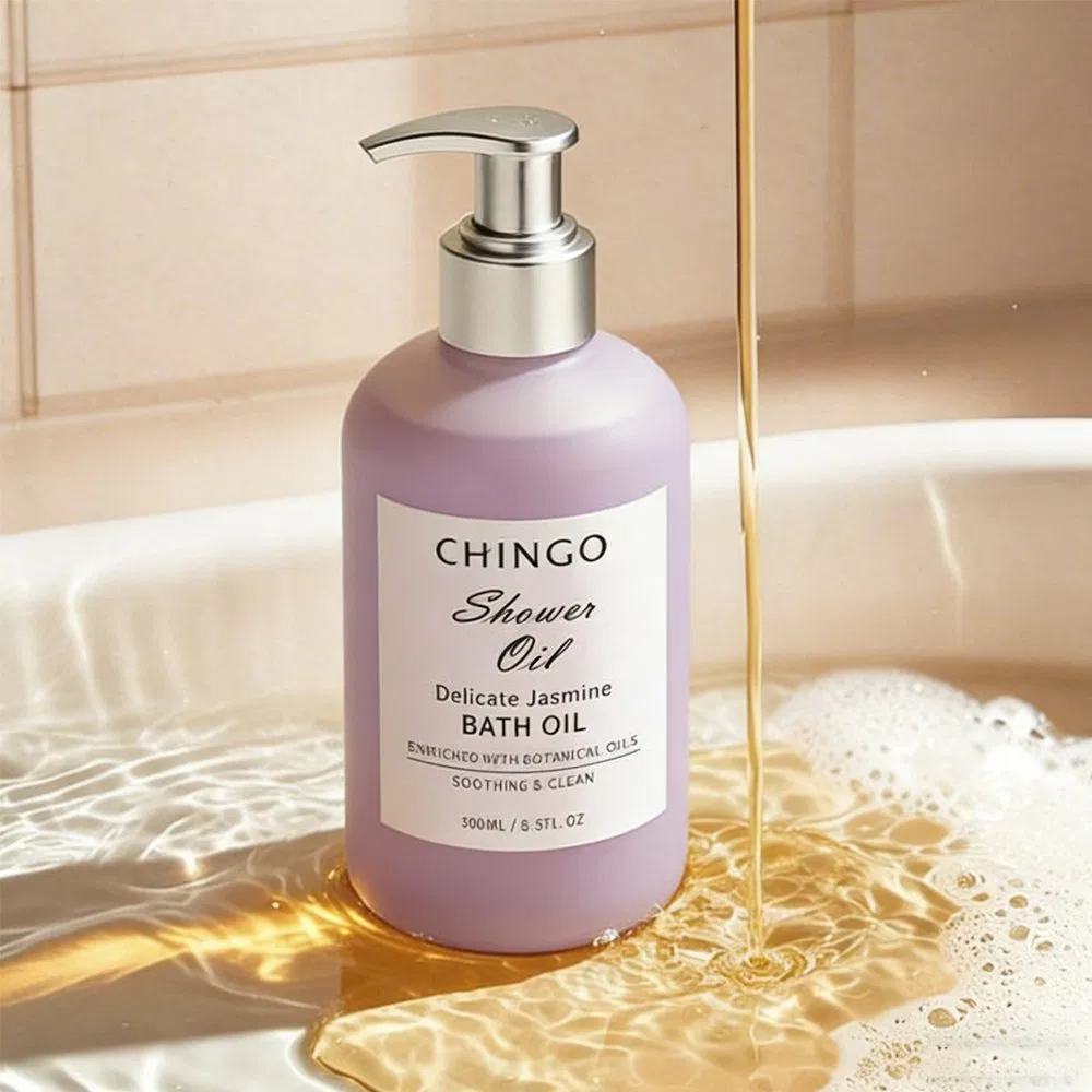 Natural Jasmine Shower Oil Lightening Smoothing Moisturizing Whitening Skin Care Bath Oil