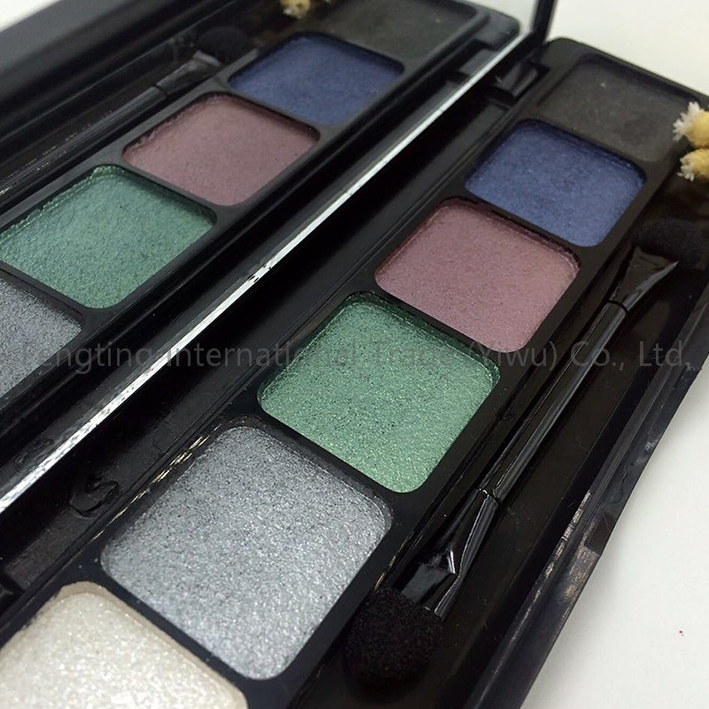 OEM/ODM Wholesale 6-Color Glitter Shimmer Eye Shadow Palette Shiny Powder with Contracted Design as Base for Enhancing Eye Makeup