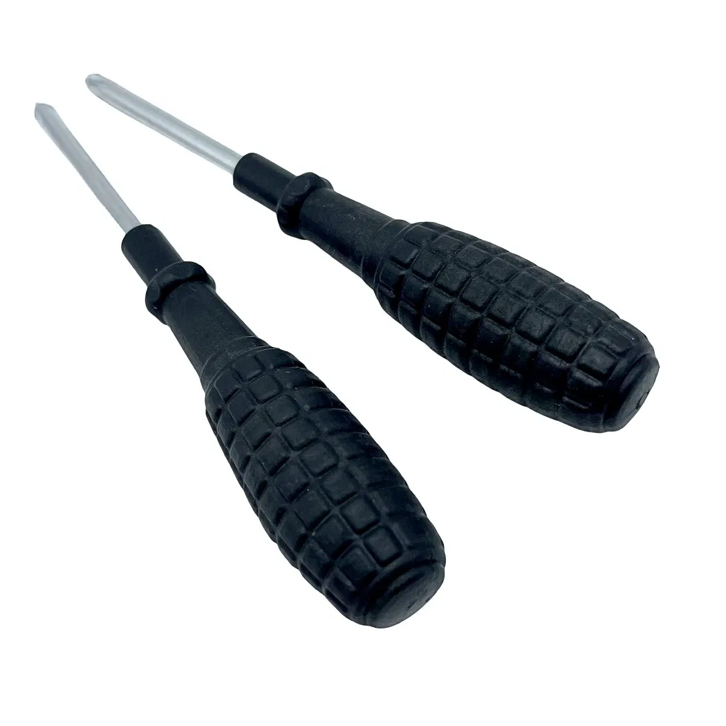 Screwdriver with Hand Grenade Handle for Easy Grip and Use