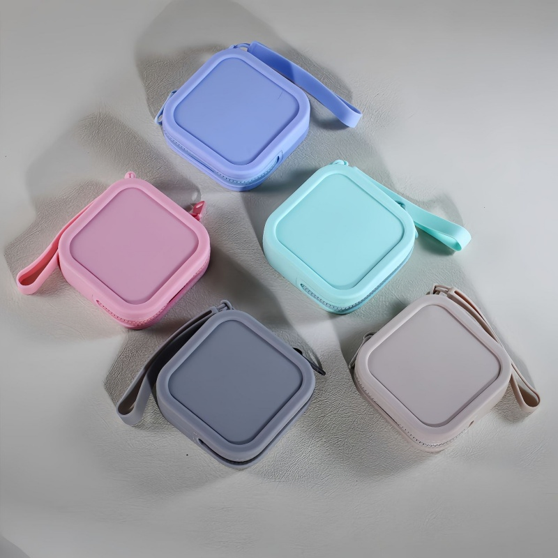 Silicone Mini Makeup Bag Zipper Pouch for Purse Small Cosmetic Travel Bag Toiletry Organizers Bag