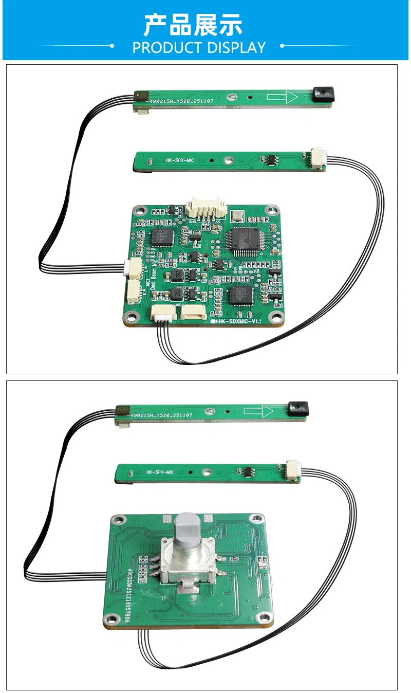 Hstd New Arrice Noise-Canceling USB Microphone Array with Dual Directional Pickup Microphone Board