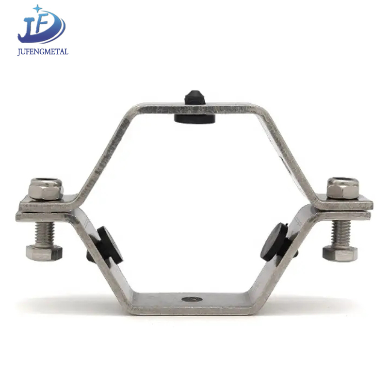 Sanitary Stainless Steel SS304 Hex Pipe Holder Hexagon Hex Pipe Hanger
