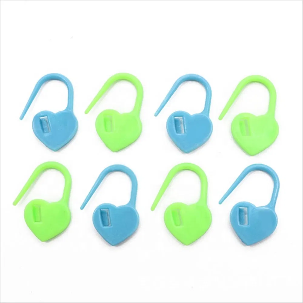 50PCS Heart Shaped Stitch Markers Plastic Knitting Crochet Locking Stitch Knitting Holder Needle Sewing Accessories
